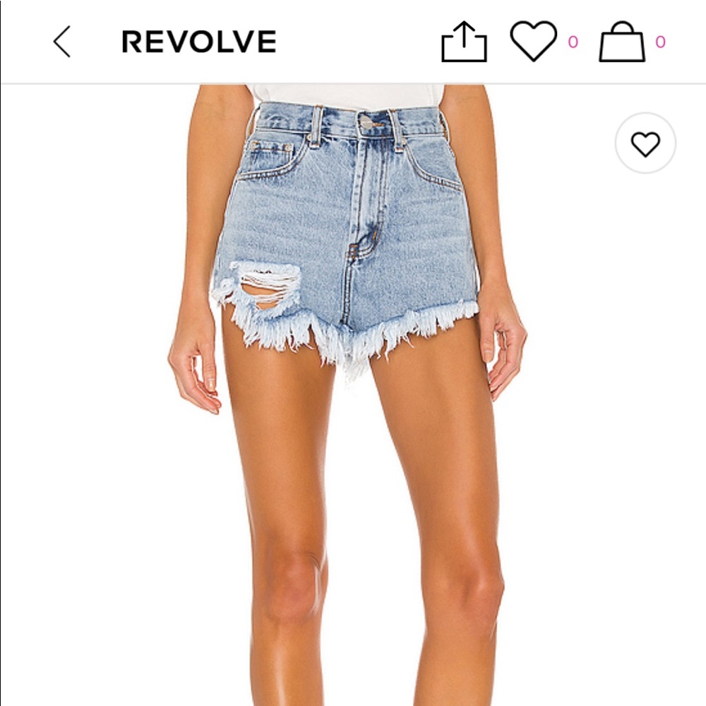 Superdown Rooney distressed denim shorts